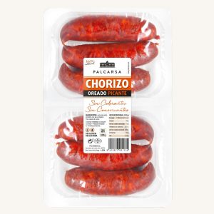 Palcarsa Chorizo oreado picante (air dried spicy) for grilling - barbecue, 2 x 3 pieces 400 gr