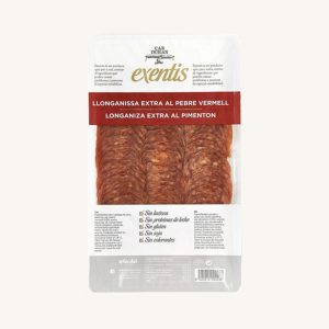 Exentis Can Duran Longaniza with paprika chorizo style extra from-Catalonia pre-sliced 80gr