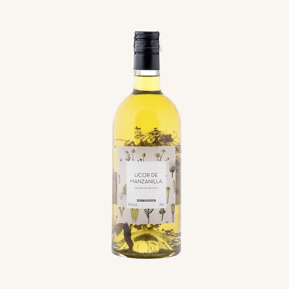 Xoriguer Artisan Camomile liqueur (Licor de manzanilla) from Menorca, Balearic Islands, bottle 70 cl