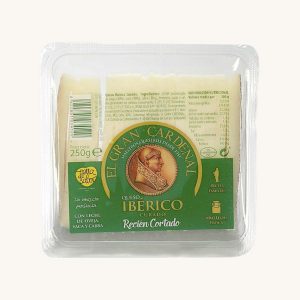 El Gran Cardenal Mixed milk cured Ibérico cheese, 4 - 6 months curation, pre-sliced 250g